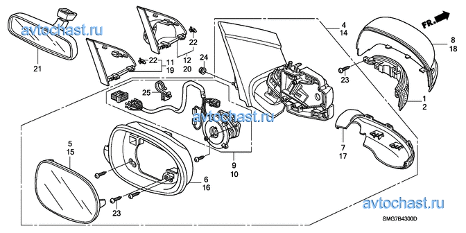 Каталог запчастей honda civic