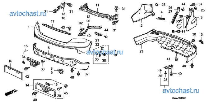 Оригинальный каталог запчастей honda