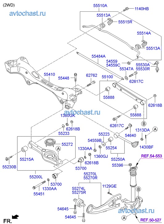 Задняя подвеска хендай ай икс 35 схема