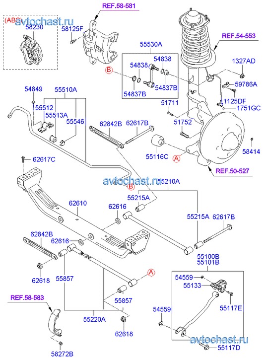 Каталог запчастей accent. Задняя ходовая часть Хендай акцент. Задняя подвеска акцент ТАГАЗ. 54559-17000 На схеме. Запчасти Хендай акцент ходовая.