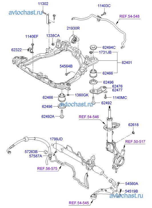 Схема передней подвески хендай соната тагаз 2008