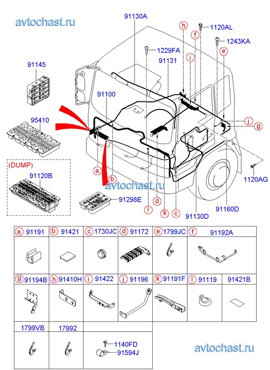 Схема предохранителей hyundai hd 78