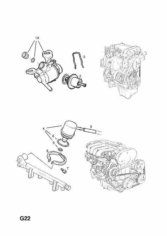 Неправильный сигнал частоты вращения двигателя опель астра g x16xel ...