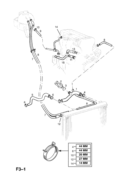 Шланг обратки опель фронтера