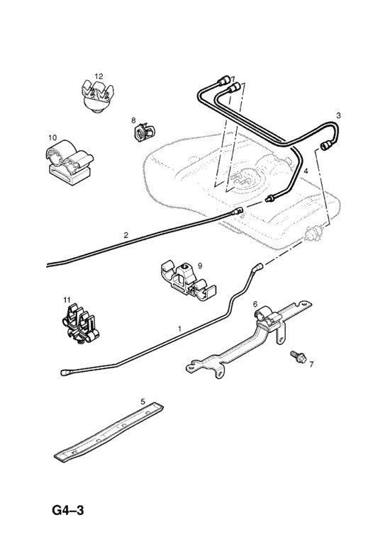 Опель зафира трубка подачи топлива
