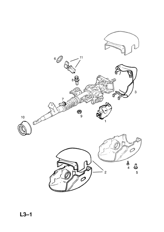Схема рулевой колонки опель вектра с