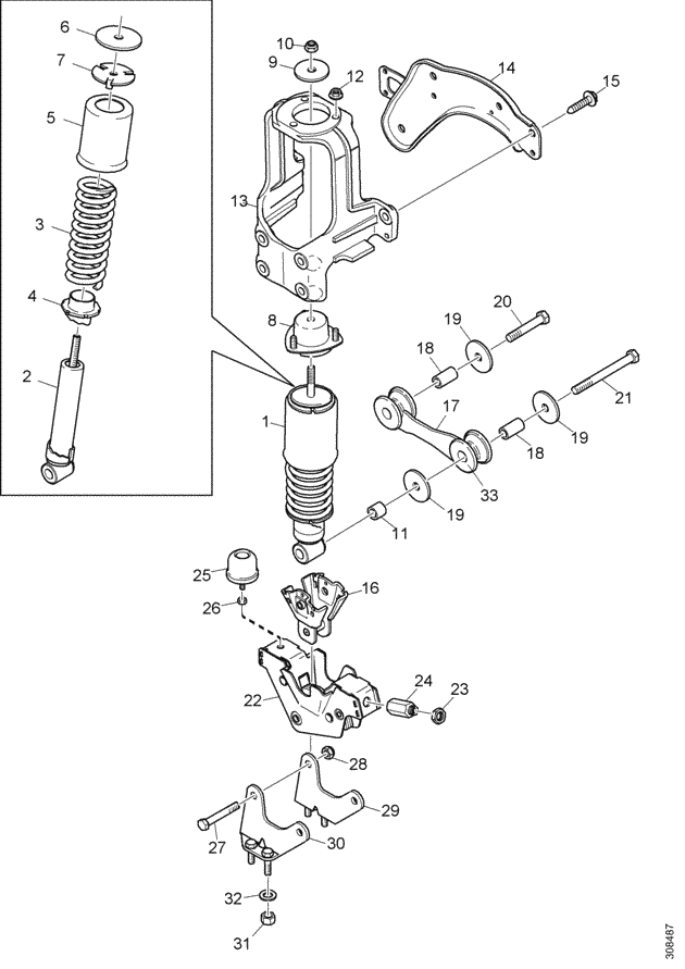Подвеска кабины скания 5 серии схема