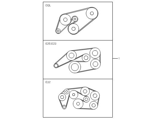 Схема обводного ремня ssangyong actyon