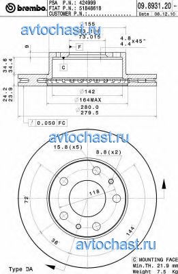 09893120 BREMBO 