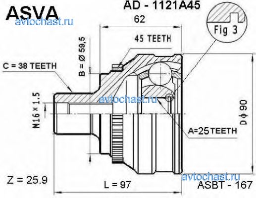 AD1121A45 ASVA 