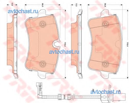 GDB1867 TRW/LUCAS ФОТО