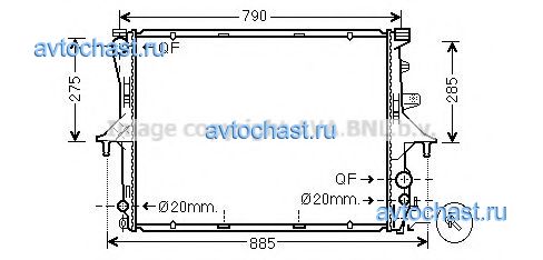 VW2198 AVA QUALITY COOLING 