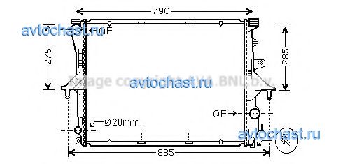 VW2199 AVA QUALITY COOLING 