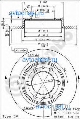 08450420 BREMBO 