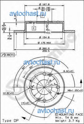 08580320 BREMBO 