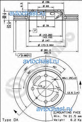 09772010 BREMBO ФОТО