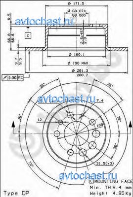 08344124 BREMBO 