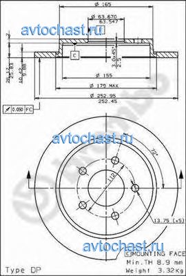 08493110 BREMBO 