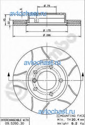 09539077 BREMBO 