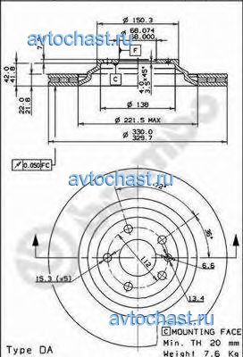 09884221 BREMBO ФОТО