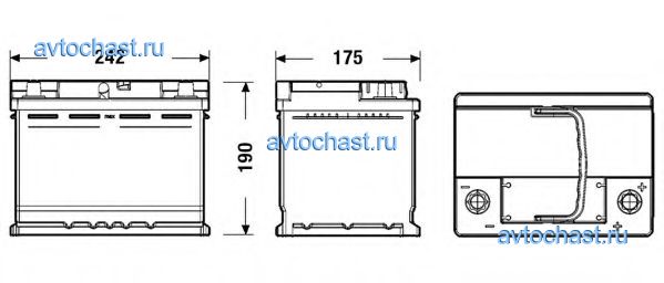 рисунок EL600 EL600 EXIDE ФОТО