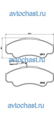 P23092 BREMBO 