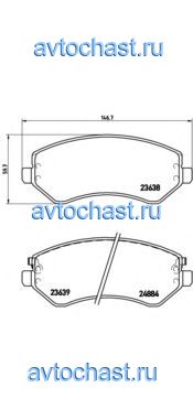 P37007 BREMBO 