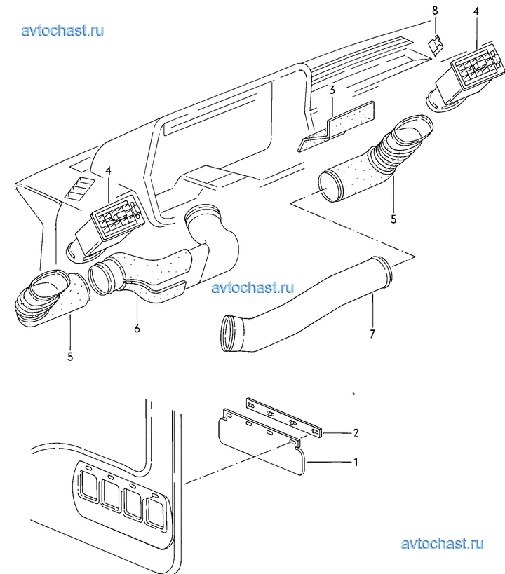 Polo derby vento ind. Ручка заслонки дефлектора поло. Патрубок от кондиционера к испарителю Volkswagen Polo/Derby/Vento-IND на схеме. Volkswagen Vento дефлектор правый.
