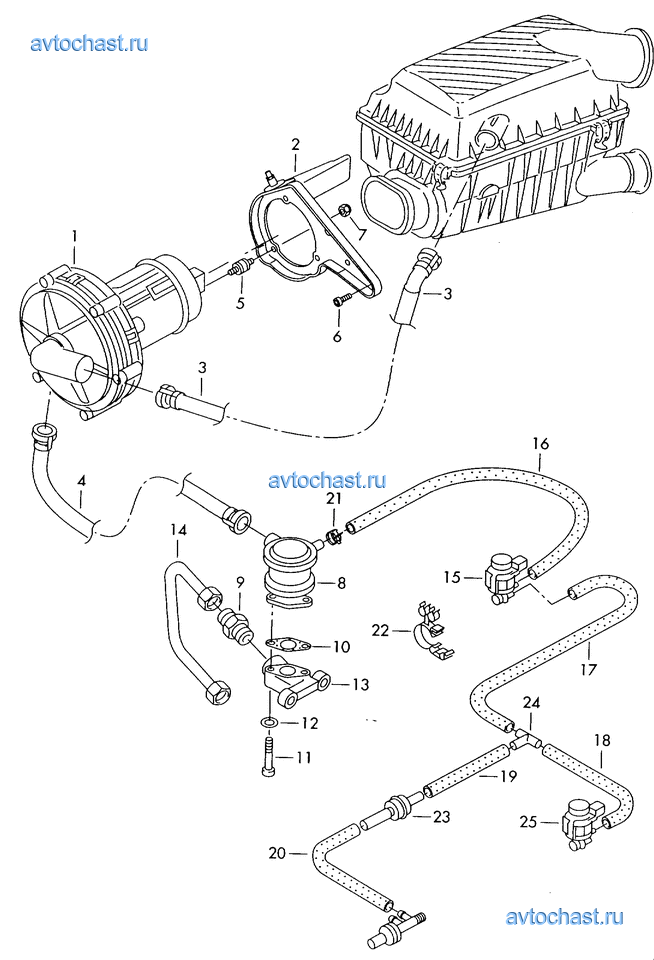 Насос вторичного воздуха фольксваген джетта 5 для чего нужен