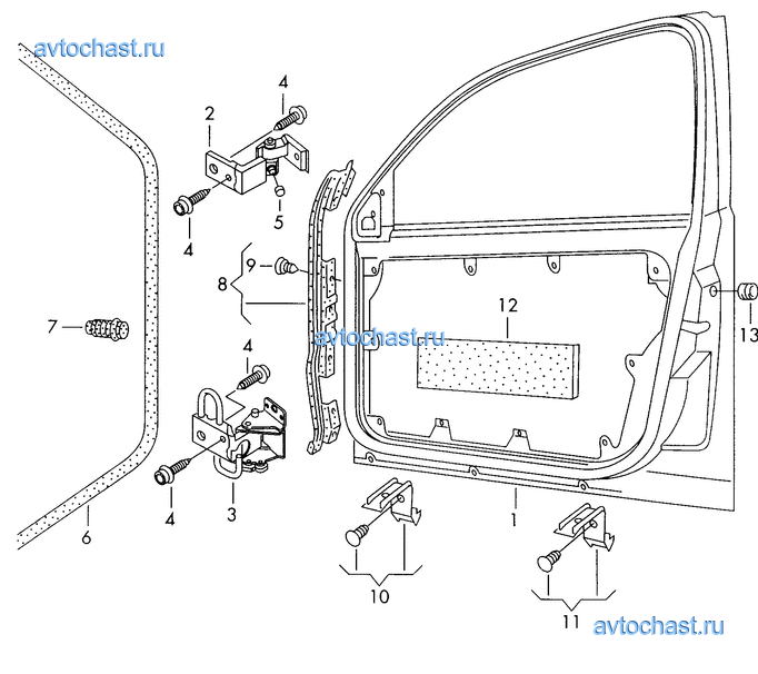 Дверная карта пассат б5